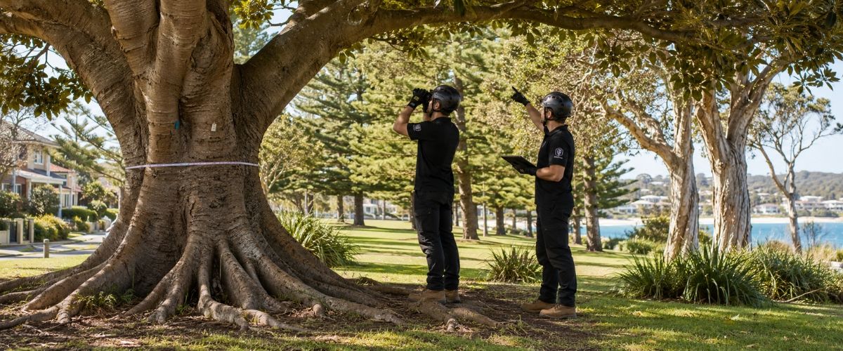 Established trees in Cronulla