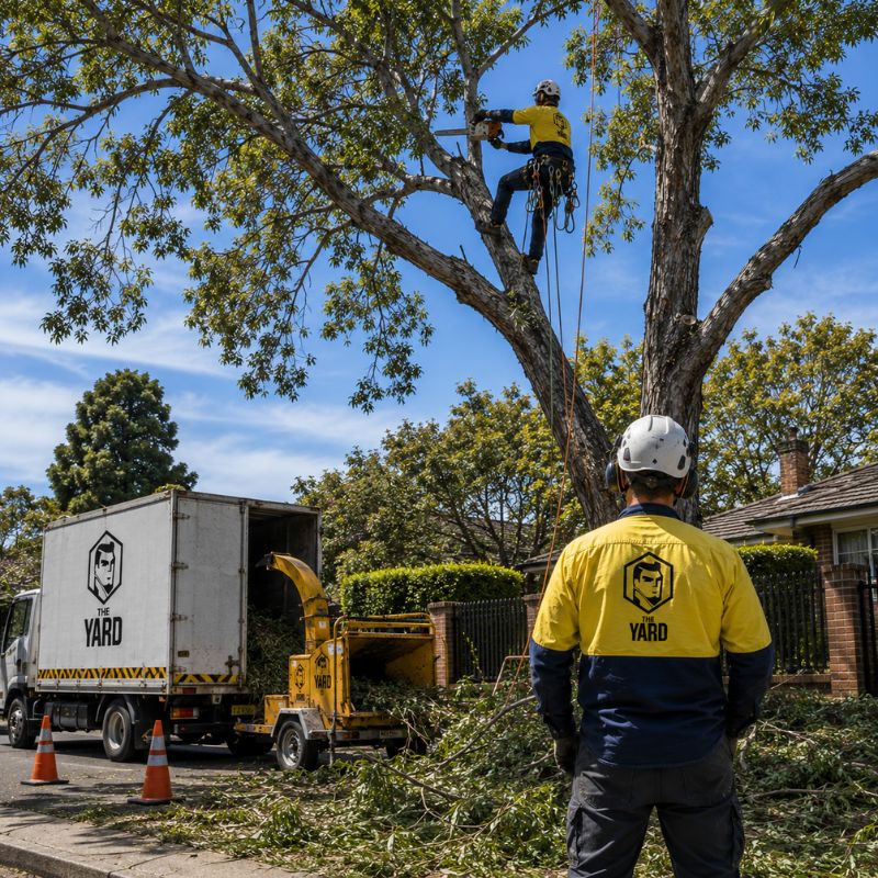 Crown pruning of a mature tree