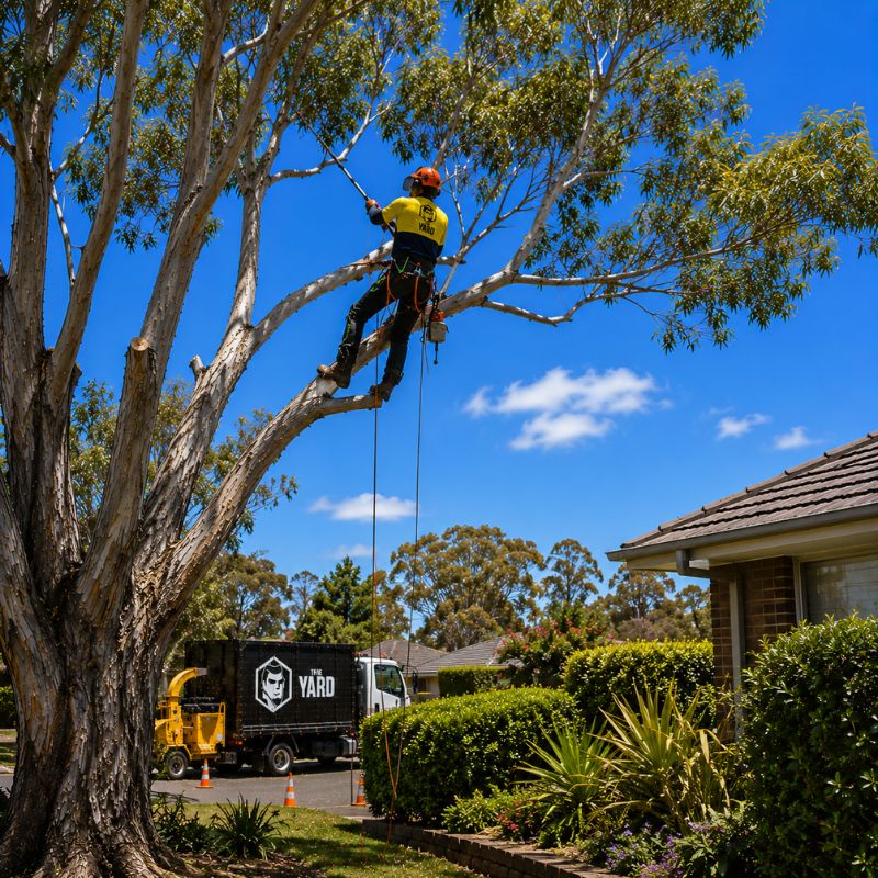 Crown pruning of a mature tree