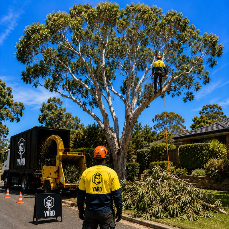 Crown pruning of a mature tree