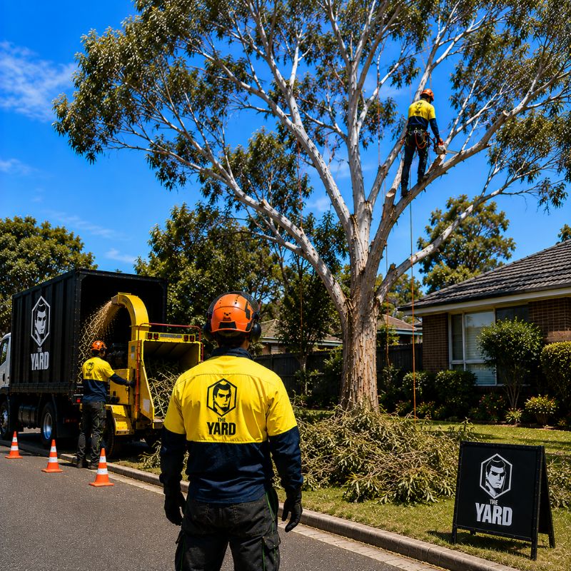 Crown pruning of a mature tree