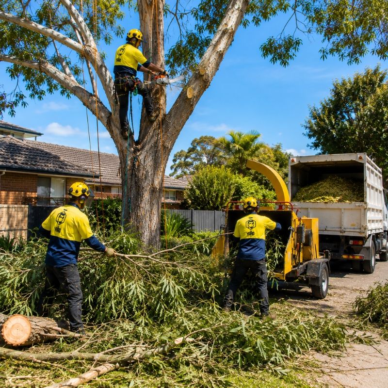 The Yard team on a tree job in Canterbury-Bankstown