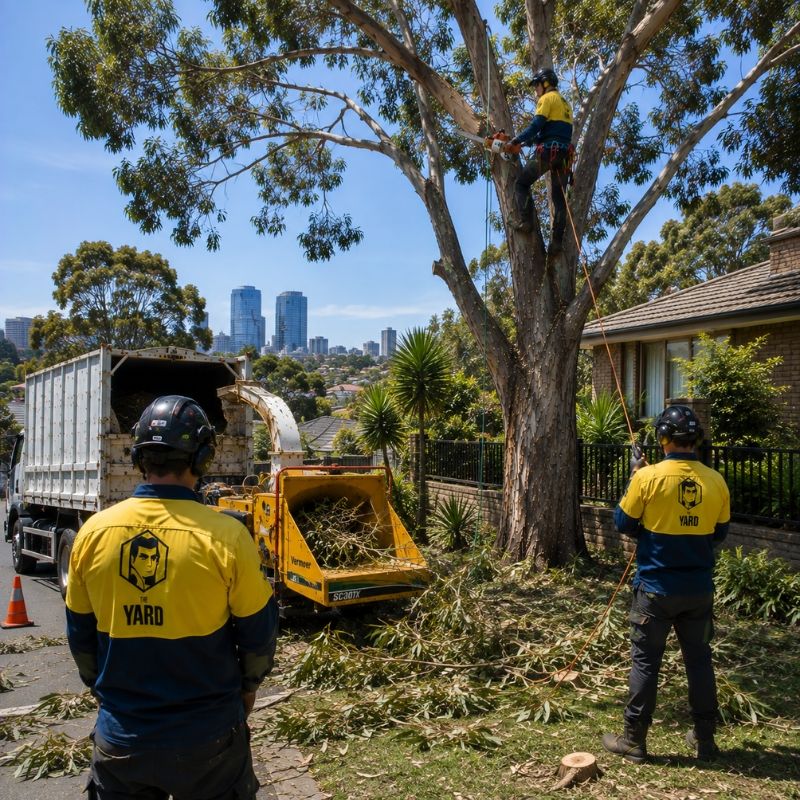 The Yard team on a tree job in Parramatta
